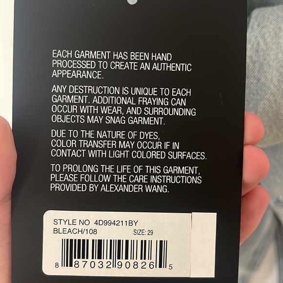 NEW WITH TAGS Alexander Wang Jeans - Picture 7 of 7